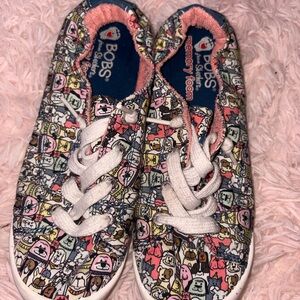 BOBS from Skechers Kids' Multicolor Cartoon Sneakers